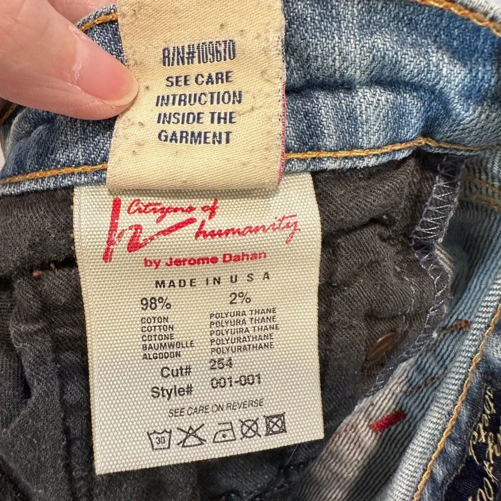 Citizens of Humanity Kelly 001 Jeans Womens 29 Blue Low Waist Bootcut Stretch - Picture 6 of 15